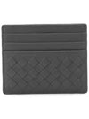 Intrecciato Weaving Card Wallet Grey - BOTTEGA VENETA - BALAAN 5