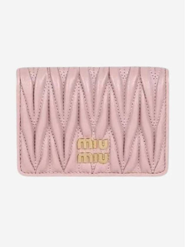 Materasse Flap Card Wallet Pink - MIU MIU - BALAAN 1