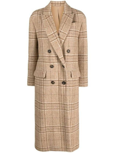 Plaid Double Breasted Coat MD5579761C001 - BRUNELLO CUCINELLI - BALAAN 1