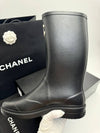 Boots Caoutchouc Black - CHANEL - BALAAN 4