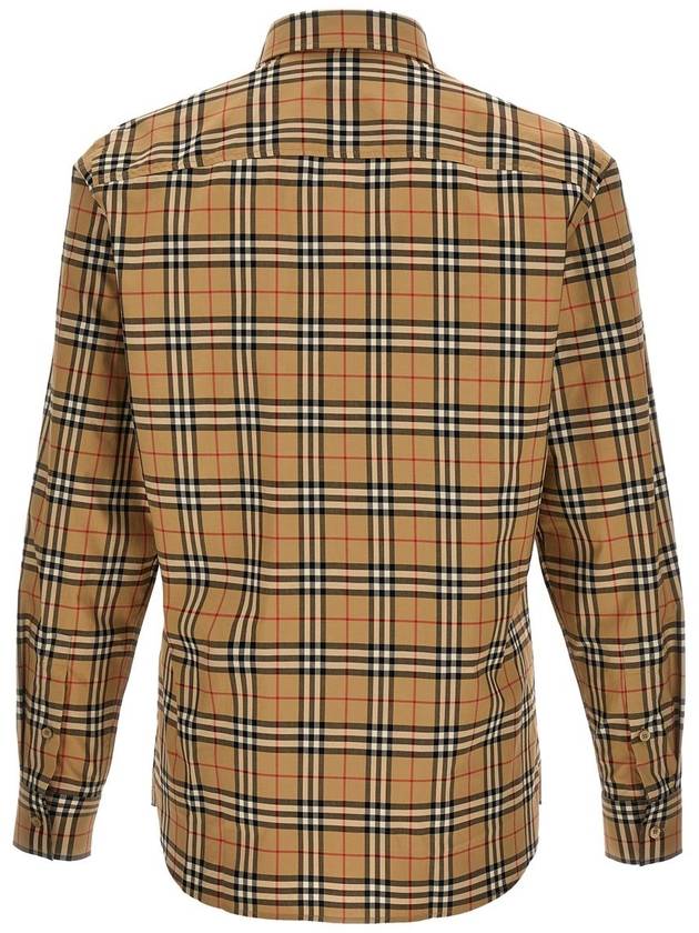 Vintage Check Pattern Long Sleeve Shirt Beige - BURBERRY - BALAAN 3