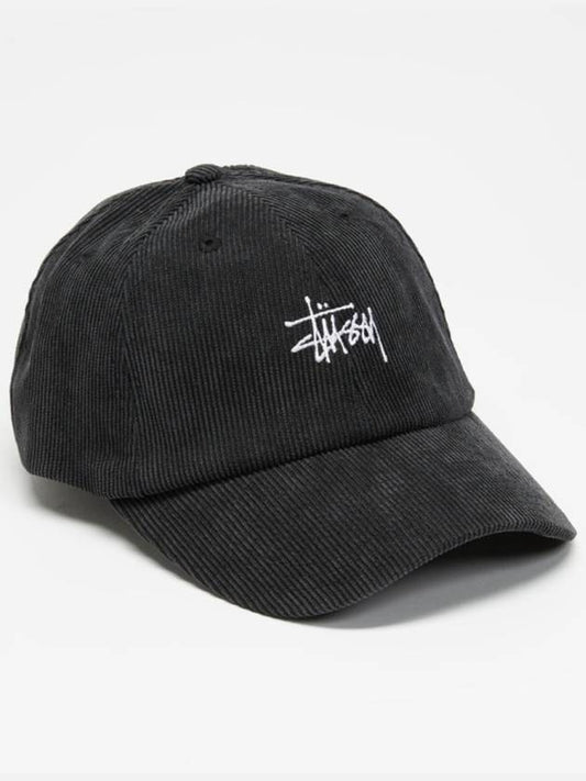 Graffiti Corduroy Low Pro Ball Cap Black - STUSSY - BALAAN 2