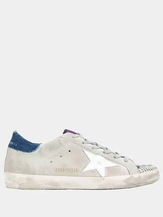 Superstar Suede Low Sneakers Blue White - GOLDEN GOOSE - BALAAN 2