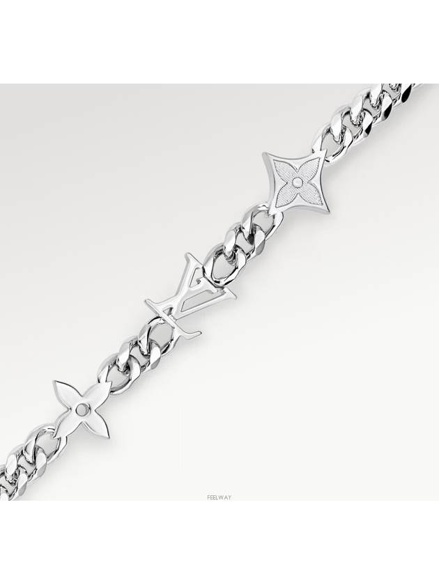 MNG Row Bracelet Silver - LOUIS VUITTON - BALAAN 4