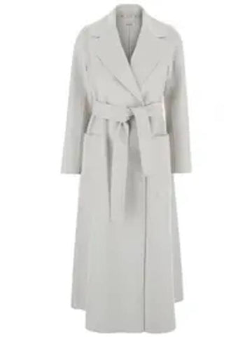 Peak Reverse Virgin Wool Double Coat White - S MAX MARA - BALAAN 1