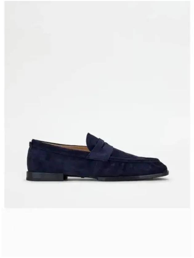 Men's Suede Loafer Blue - TOD'S - BALAAN 2