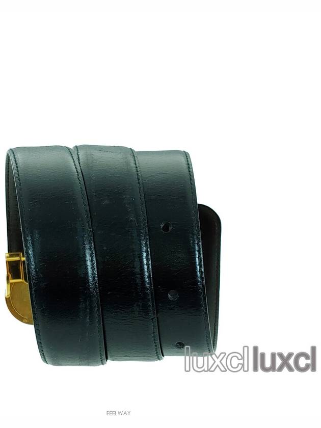 vintage leather gold belt - DUNHILL - BALAAN 9