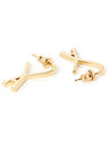 De Coeur Small Hoop Earrings Gold - AMI - BALAAN 4