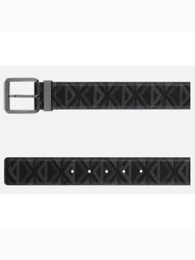 CD Diamond Leather Belt Black - DIOR - BALAAN 3