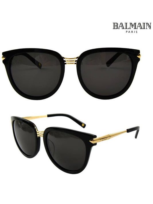 Eyewear Cat Eye Combi Flat Bar Sunglasses Black - BALMAIN - BALAAN 2