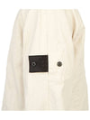 Shadow Project Cotton Hemp Plated TC Trucker Jacket Ivory - STONE ISLAND - BALAAN 11