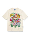 Surrealism Flower Logo Short Sleeve T-Shirt Cream - ICONOGRAPHY - BALAAN 1