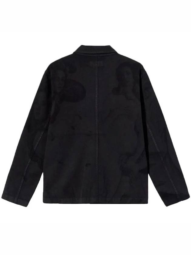 23FW Venus Chore Logo Embroidered Jacket Black 115600 BLACK - STUSSY - BALAAN 3