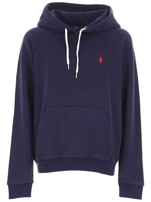 Women's Embroidered Logo Long Sleeve Hoodie Navy - POLO RALPH LAUREN - BALAAN 2