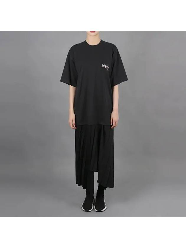 one-piece 751334 TGO14 1000 logo pleated t-shirt dress - BALENCIAGA - BALAAN 2