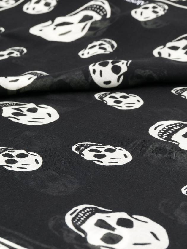 Alexander McQueen Black Skull Print Scarf - ALEXANDER MCQUEEN - BALAAN 3