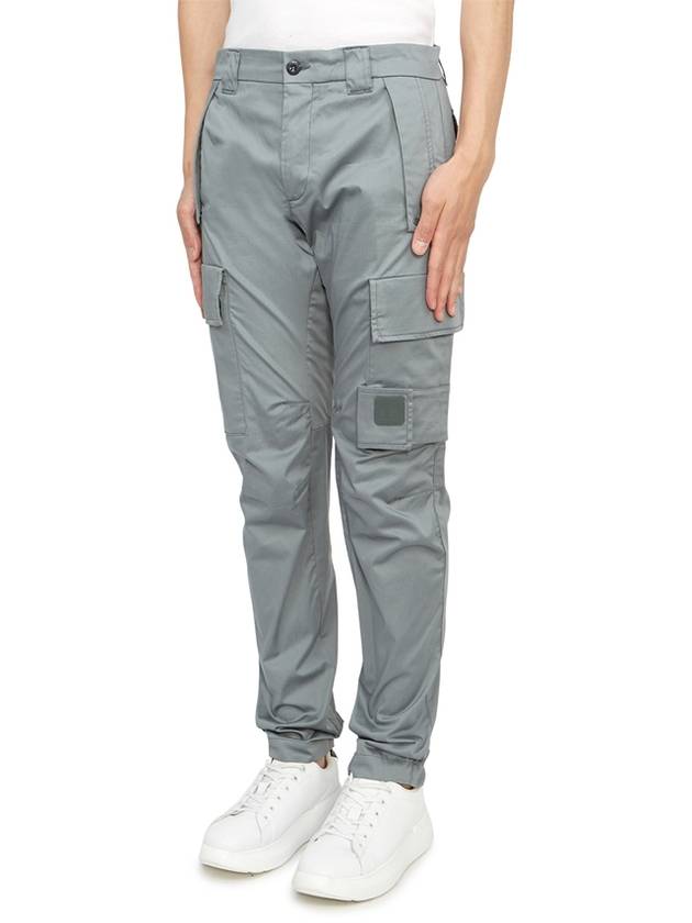 Stretch Sateen Ergonomic Cargo Straight Pants Grey - CP COMPANY - BALAAN 3