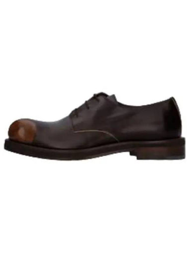 leather derby shoes brown - ACNE STUDIOS - BALAAN 1