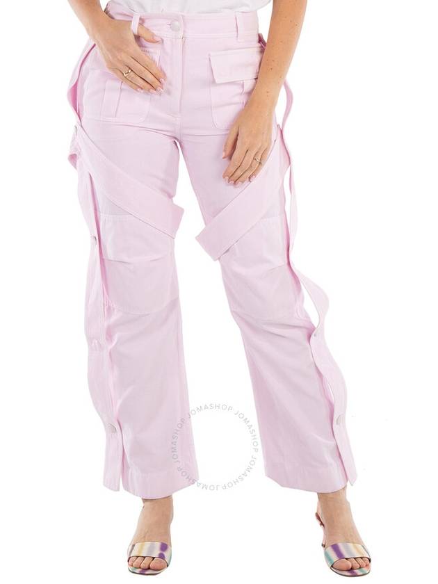 Burberry Ladies Pale Candy Pink Amelia Straight-Leg Trousers, Brand Size 2 (US Size 0) - BURBERRY - BALAAN 1