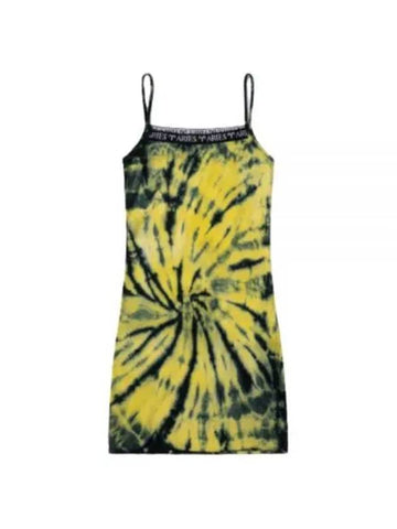 Aries tie dye mini dress olive SSAR50000 - ARIES - BALAAN 1