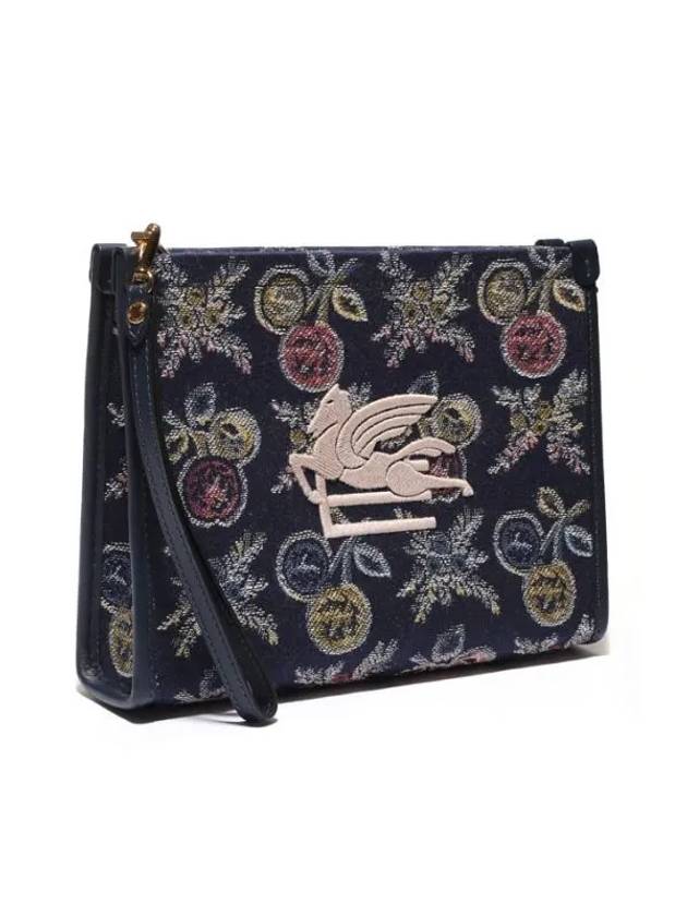 Medium Jacquard Clutch Bag Navy - ETRO - BALAAN 1