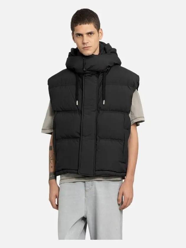 Alexandre Mattiussi Technical Canvas Padded Vest Black - AMI - BALAAN 3