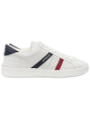 Men's Monaco M Leather Low Top Sneakers White - MONCLER - BALAAN 3