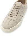 Embossed Logo Grained Leather Low Top Sneakers Light Grey - TOD'S - BALAAN 8