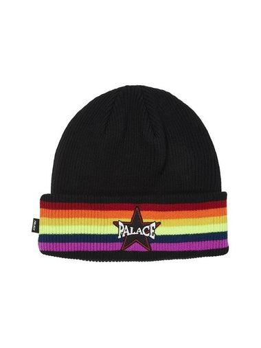 Rainbow Beanie Black Rainbow Beanie Black - PALACE - BALAAN 1