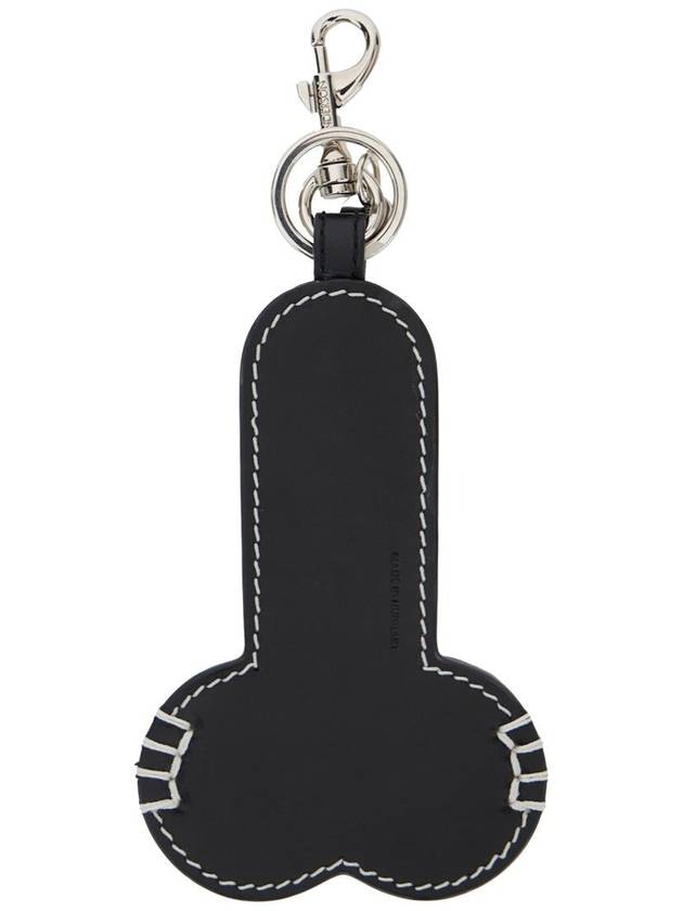 Black Keychain With Embossed Logo In Leather Man - JW ANDERSON - BALAAN 2