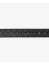 Intrecciato Leather Belt Black - BOTTEGA VENETA - BALAAN 5