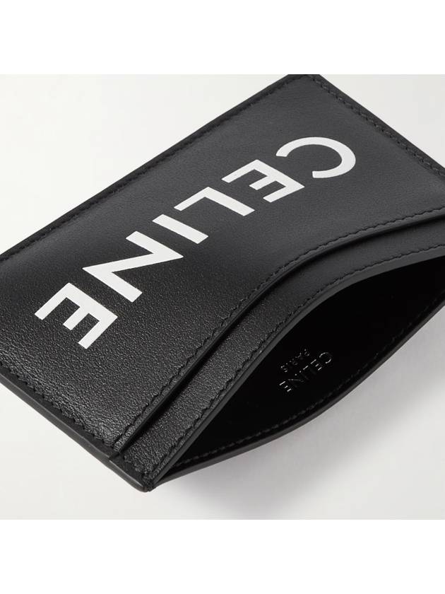 Lettering Logo Printing Card Wallet Black - CELINE - BALAAN 3