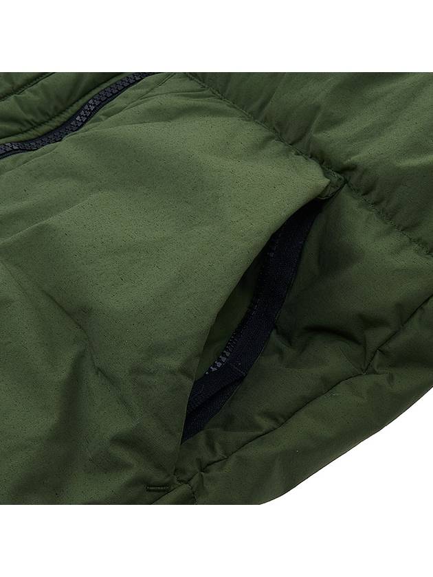 Naslan Light Watro Down Hooded Padding Olive Green - STONE ISLAND - BALAAN 9