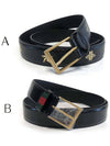 Bee Star Leather Belt Black - GUCCI - BALAAN 2