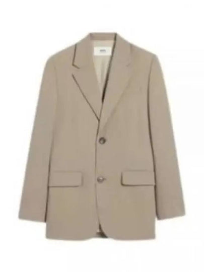 Oversized Blazer Jacket Beige - AMI - BALAAN 2