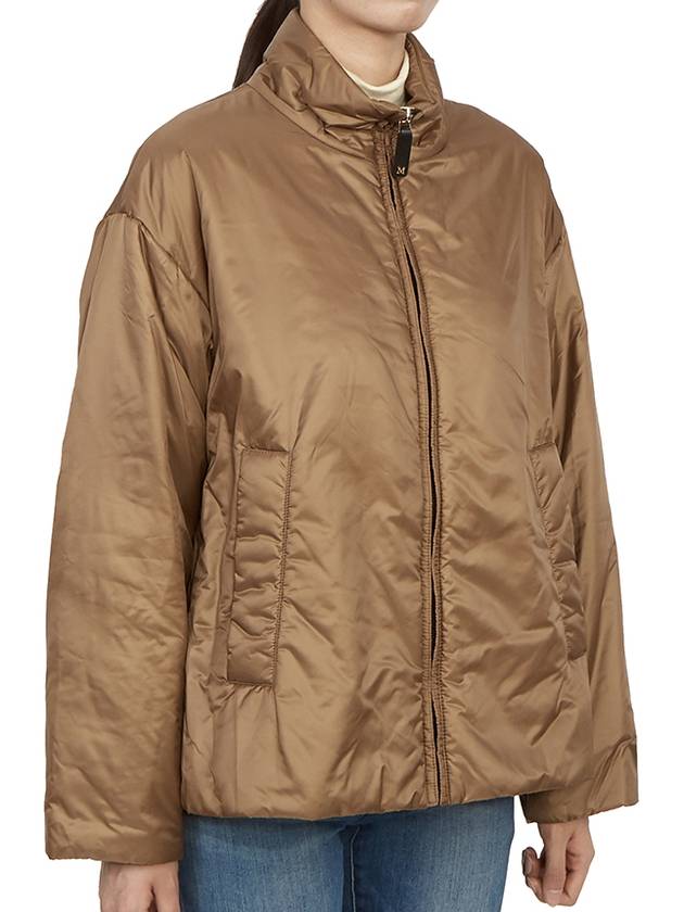 Matisse Padded Zip-Up Jacket Brown - MAX MARA - BALAAN 5