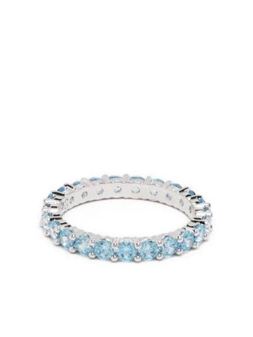 Matrix Vitore Ring Silver Blue - SWAROVSKI - BALAAN 1