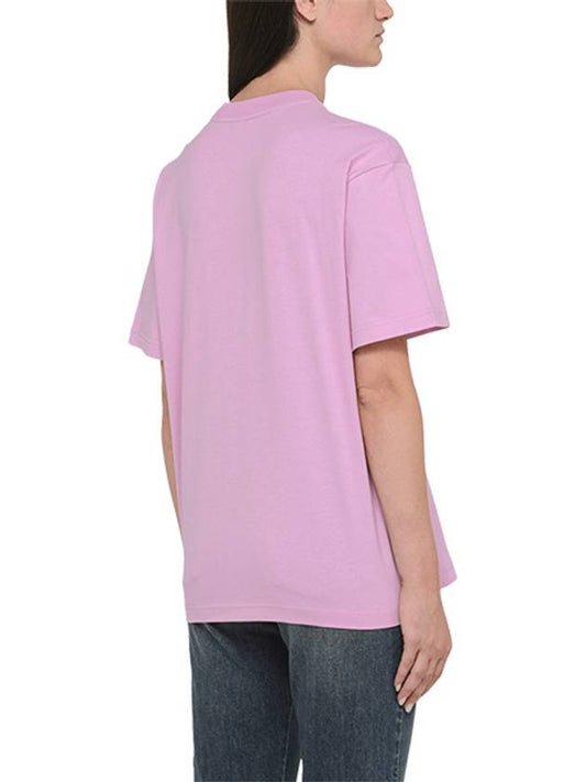 MRTWXJER014 COT002 006B Logo Embroidered Short Sleeve TShirt Lilac - SUNNEI - BALAAN 2