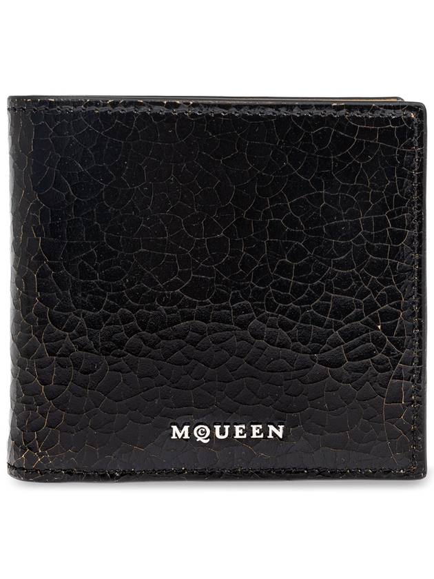 Alexander McQueen Leather Wallet, Men's, Black - ALEXANDER MCQUEEN - BALAAN 1