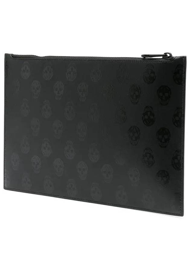 Biker Skull Clutch Bag Black - ALEXANDER MCQUEEN - BALAAN.