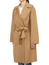 Totem Belt Virgin Wool Single Coat Camel - MAX MARA - BALAAN 3