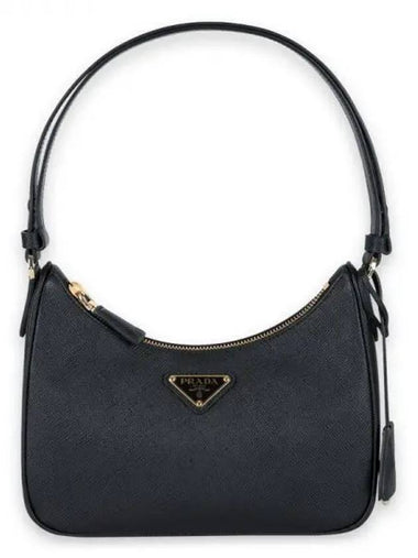 Women s Triangular Logo Saffiano Mini Shoulder Bag Black 1BC204 JOM NZV F0632 271796 1065483 - PRADA - BALAAN 1