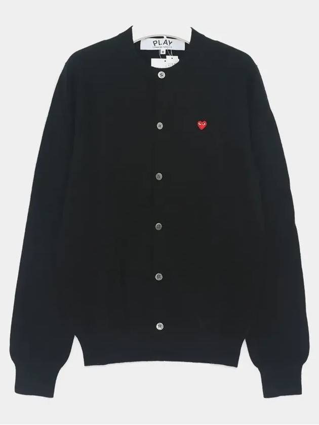 Heart Wappen Cardigan Black - COMME DES GARCONS - BALAAN 4