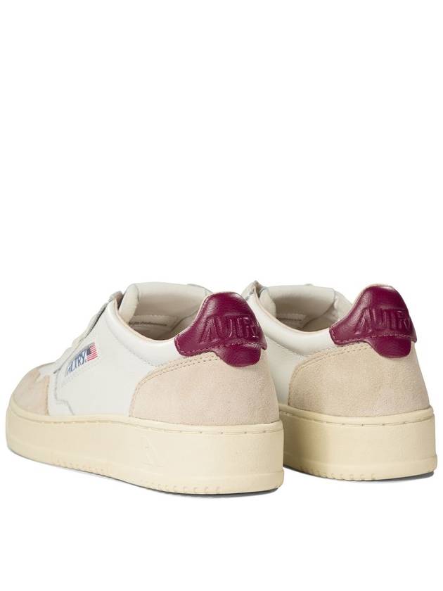 Medalist leather low top sneakers white fuchsia - AUTRY - BALAAN 5