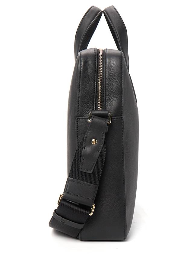 signature striped leather briefcase black - PAUL SMITH - BALAAN 4