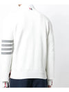 Milano Stitch 4 Bar Cardigan White - THOM BROWNE - BALAAN 5