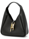 G Hobo Soft Leather Shoulder Bag Black - GIVENCHY - BALAAN 3