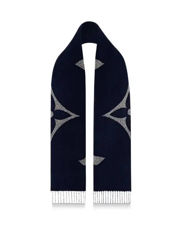 Men's Monogram Giant Scarf Navy - LOUIS VUITTON - BALAAN 3