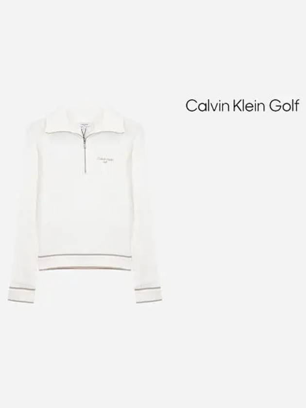 Women s half zip up knit sweater CA2SW240512 - CALVIN KLEIN GOLF - BALAAN 7