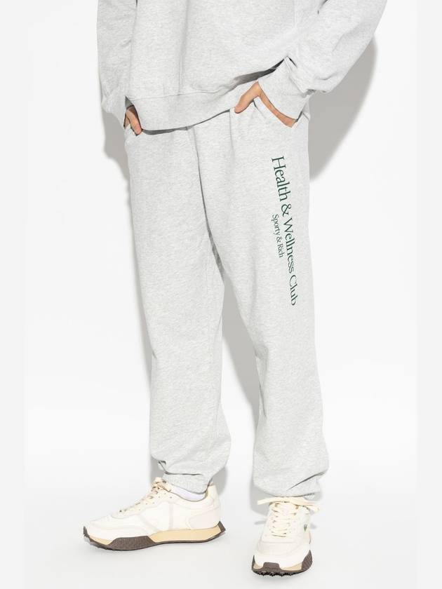 Sporty & Rich Sweatpants From The H&W Crest - Heather Collection, Unisex, Grey - SPORTY & RICH - BALAAN 5